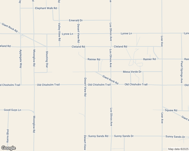 map of restaurants, bars, coffee shops, grocery stores, and more near 2424 Maize Road in Twentynine Palms