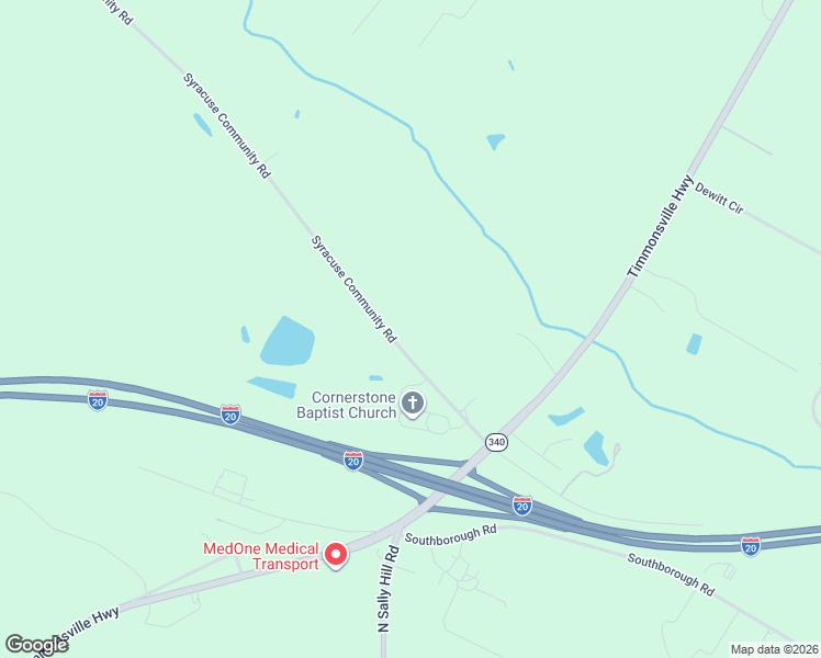 map of restaurants, bars, coffee shops, grocery stores, and more near 2529 Syracuse Community Road in Darlington