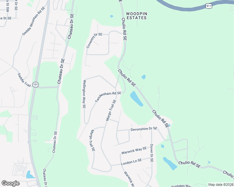 map of restaurants, bars, coffee shops, grocery stores, and more near 1 Margo Trail Southeast in Rome