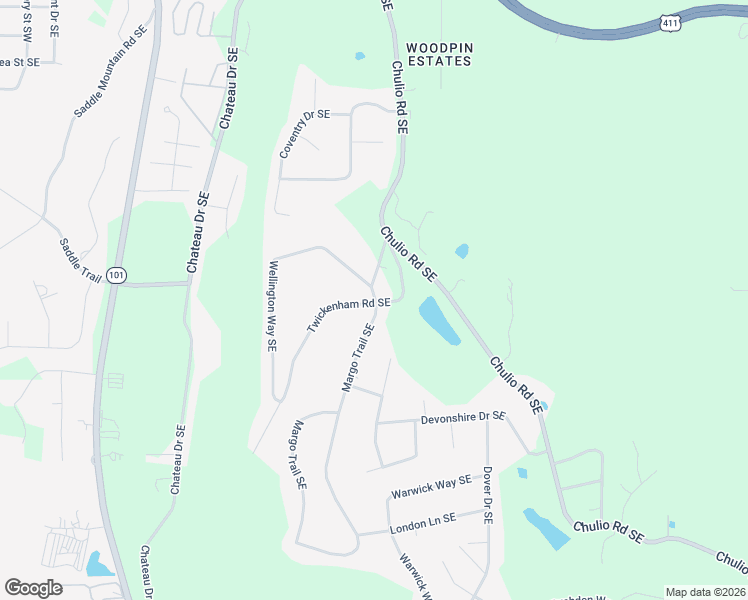 map of restaurants, bars, coffee shops, grocery stores, and more near 1 Margo Trail Southeast in Rome