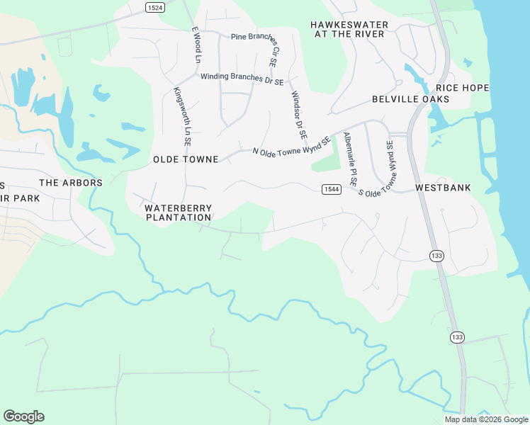 map of restaurants, bars, coffee shops, grocery stores, and more near 10207 Ivanhoe Ct SE in Leland