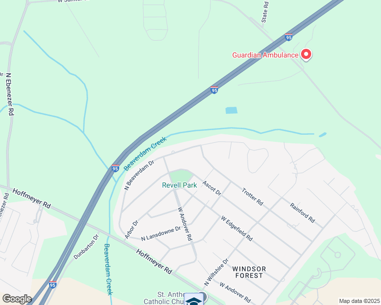 map of restaurants, bars, coffee shops, grocery stores, and more near 704 North Beaverdam Drive in Florence