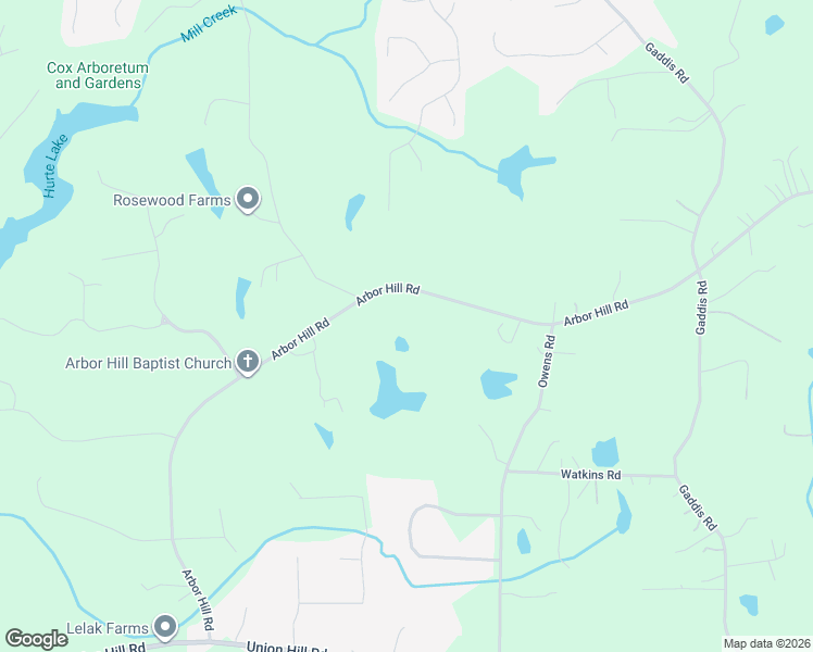 map of restaurants, bars, coffee shops, grocery stores, and more near 1292 Arbor Hill Road in Canton