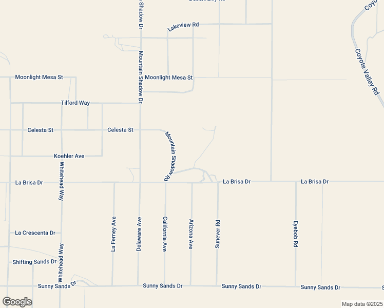 map of restaurants, bars, coffee shops, grocery stores, and more near 2373 Arizona Avenue in Joshua Tree