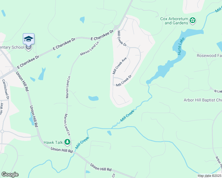 map of restaurants, bars, coffee shops, grocery stores, and more near 954 Mill Creek Avenue in Canton