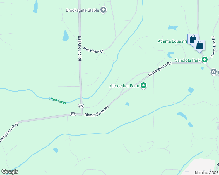 map of restaurants, bars, coffee shops, grocery stores, and more near 125 Registry Lane in Alpharetta