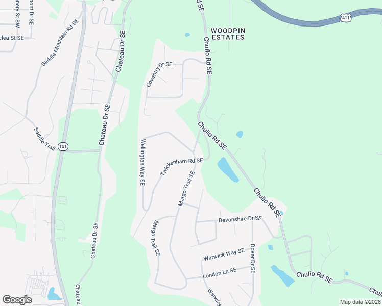 map of restaurants, bars, coffee shops, grocery stores, and more near 5 Twin Court Southeast in Rome