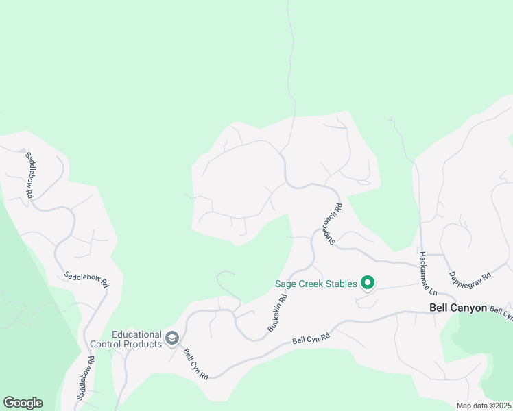 map of restaurants, bars, coffee shops, grocery stores, and more near 19 Ranchero Road in Bell Canyon