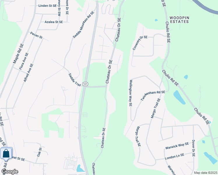 map of restaurants, bars, coffee shops, grocery stores, and more near 315 Chateau Drive Southeast in Rome