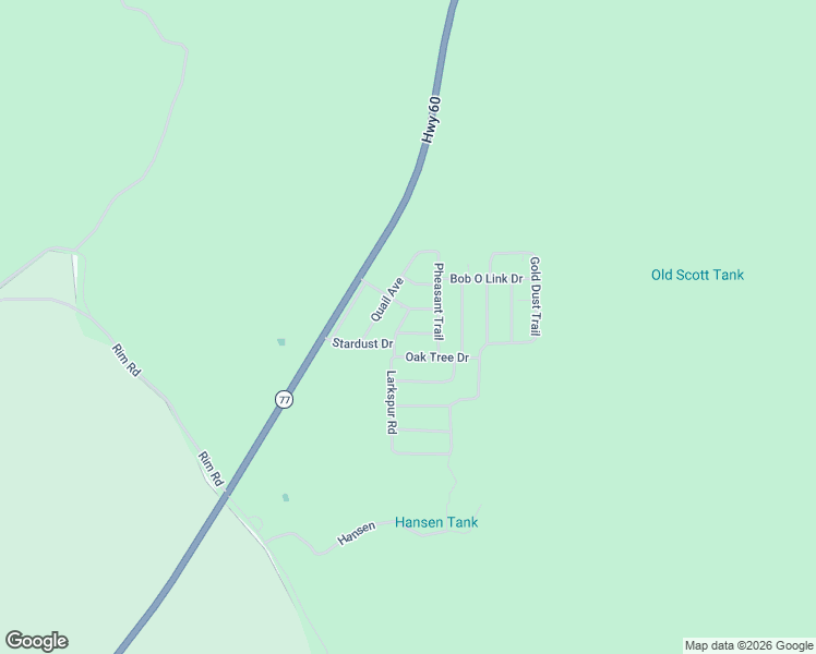 map of restaurants, bars, coffee shops, grocery stores, and more near 2825-2899 Summer Pines Drive in Show Low