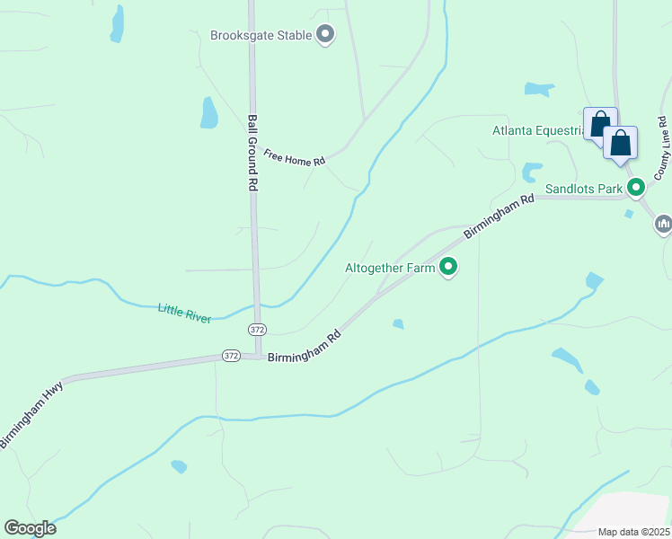 map of restaurants, bars, coffee shops, grocery stores, and more near 125 Registry Lane in Alpharetta
