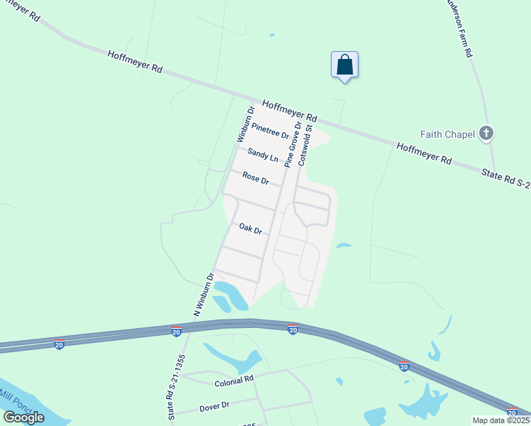 map of restaurants, bars, coffee shops, grocery stores, and more near 3811 Hickory Nut Ridge Drive in Florence