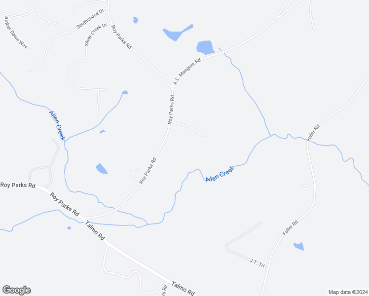 map of restaurants, bars, coffee shops, grocery stores, and more near 3667 Roy Parks Road in Talmo