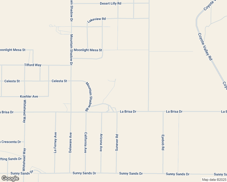map of restaurants, bars, coffee shops, grocery stores, and more near 2373 Arizona Avenue in Joshua Tree