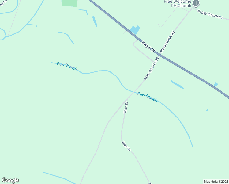 map of restaurants, bars, coffee shops, grocery stores, and more near State Road S-26-23 in Nichols