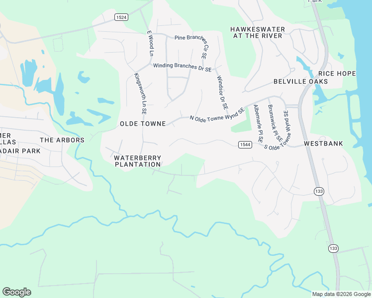 map of restaurants, bars, coffee shops, grocery stores, and more near 10021 S Olde Towne Wynd Southeast in Leland