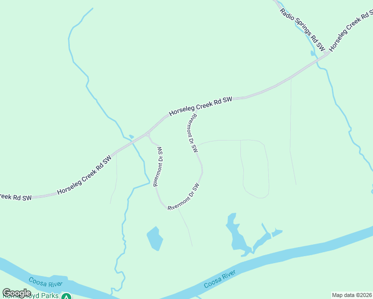 map of restaurants, bars, coffee shops, grocery stores, and more near 4 Rivermont Drive Southwest in Rome