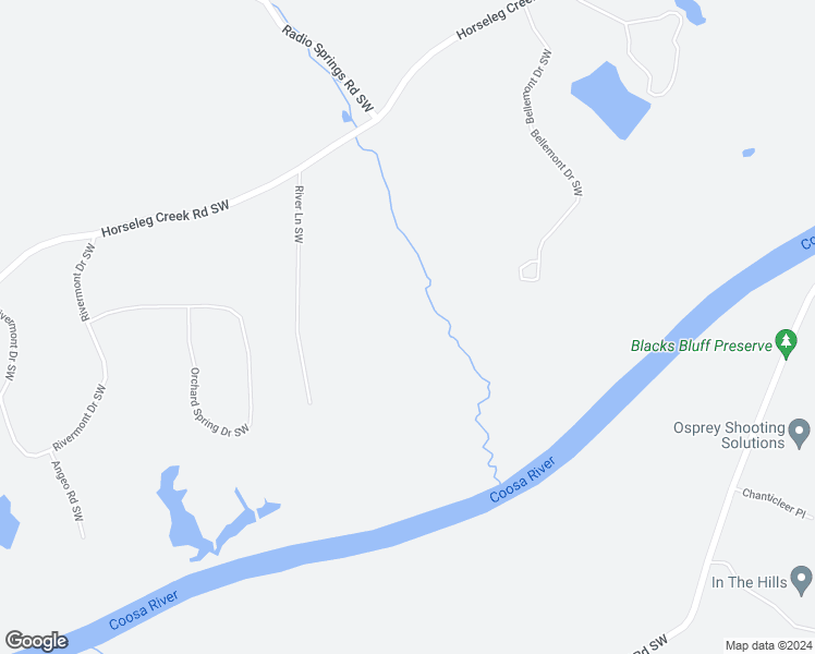 map of restaurants, bars, coffee shops, grocery stores, and more near 2213 Horseleg Creek Road Southwest in Rome