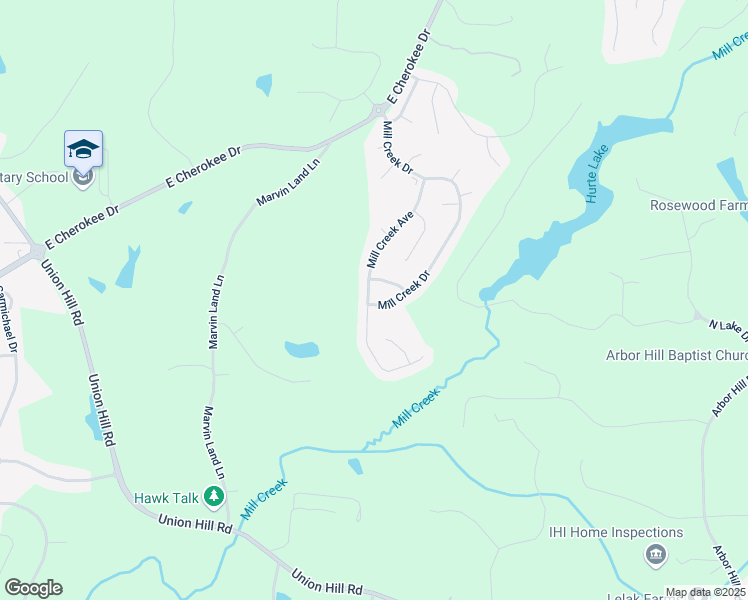 map of restaurants, bars, coffee shops, grocery stores, and more near 939 Mill Creek Avenue in Canton