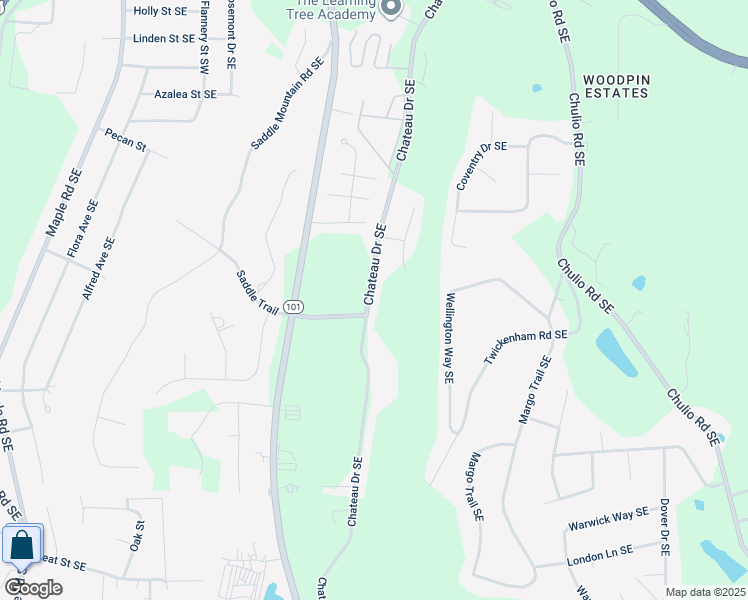 map of restaurants, bars, coffee shops, grocery stores, and more near 315 Chateau Drive Southeast in Rome