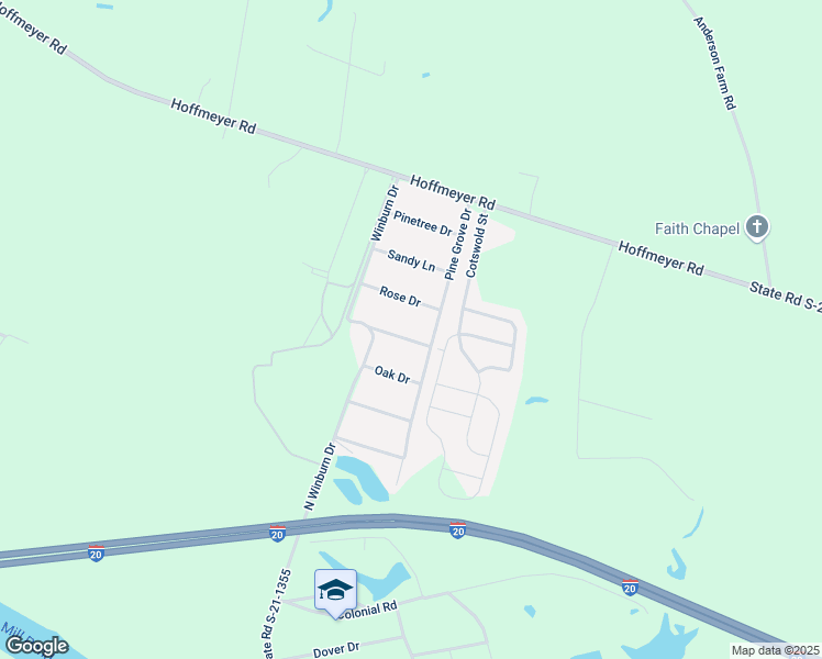 map of restaurants, bars, coffee shops, grocery stores, and more near 3811 Hickory Nut Ridge Drive in Florence