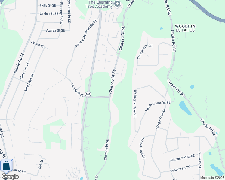 map of restaurants, bars, coffee shops, grocery stores, and more near 315 Chateau Drive Southeast in Rome