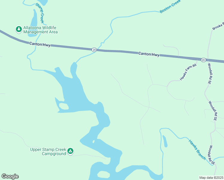 map of restaurants, bars, coffee shops, grocery stores, and more near 16 Hawks Branch Lane in White