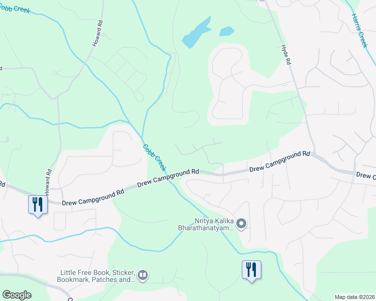 map of restaurants, bars, coffee shops, grocery stores, and more near 4065 Tivoli Way in Alpharetta