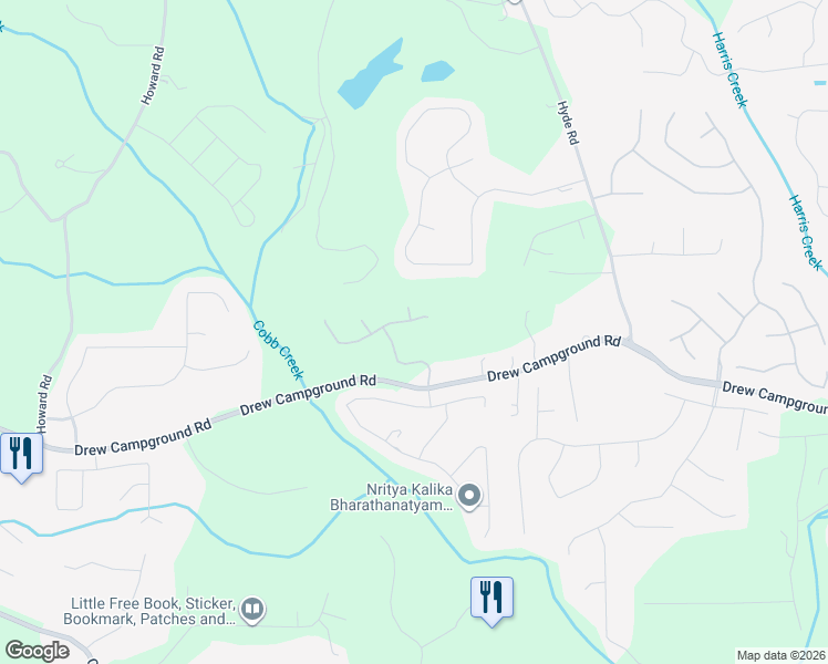 map of restaurants, bars, coffee shops, grocery stores, and more near 4310 Tivoli Way in Alpharetta