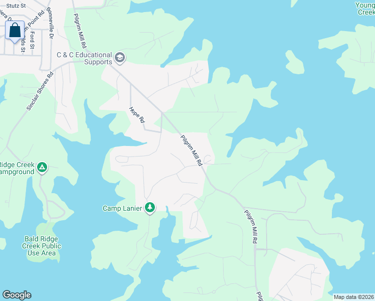 map of restaurants, bars, coffee shops, grocery stores, and more near 3970 Alton Avenue in Cumming