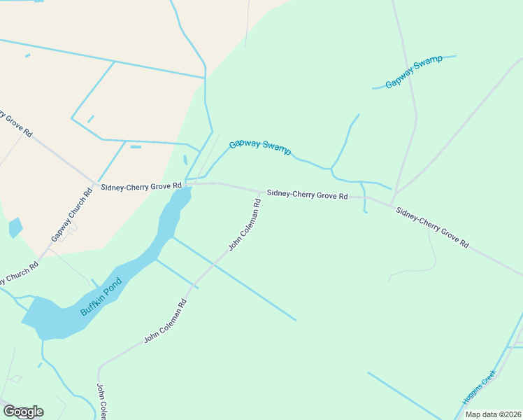 map of restaurants, bars, coffee shops, grocery stores, and more near 1100 John Coleman Road in Tabor City