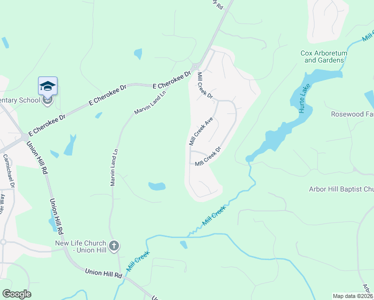 map of restaurants, bars, coffee shops, grocery stores, and more near 930 Mill Creek Avenue in Canton