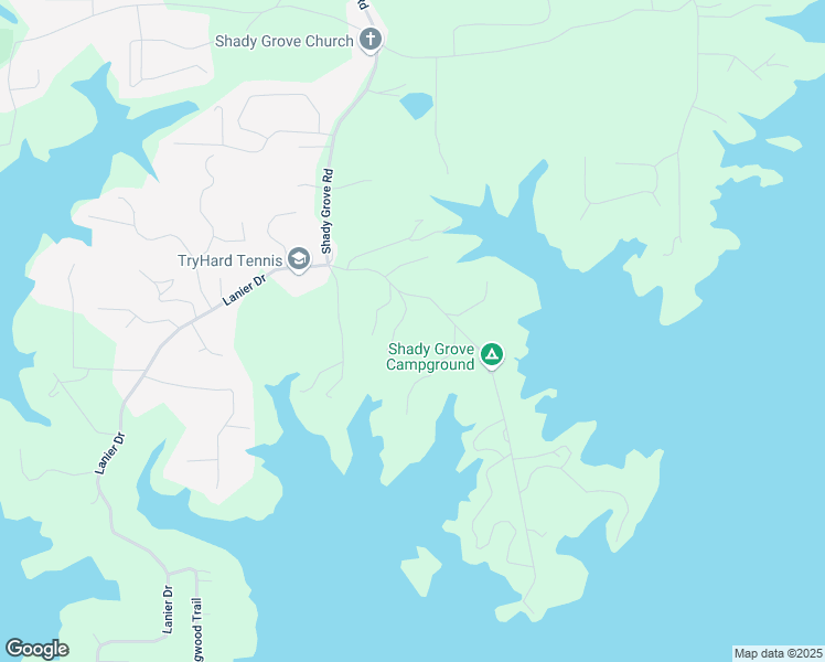 map of restaurants, bars, coffee shops, grocery stores, and more near 7492 Shadburn Ferry Road in Cumming