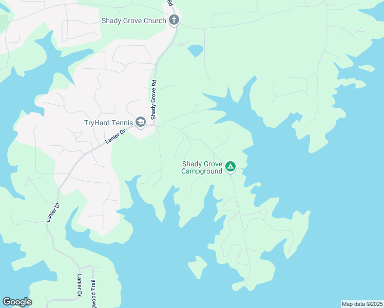 map of restaurants, bars, coffee shops, grocery stores, and more near 7492 Shadburn Ferry Road in Cumming