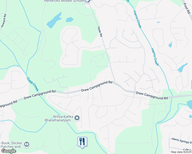 map of restaurants, bars, coffee shops, grocery stores, and more near 3920 Drew Campground Road in Cumming
