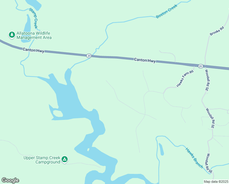map of restaurants, bars, coffee shops, grocery stores, and more near 16 Hawks Branch Lane in White