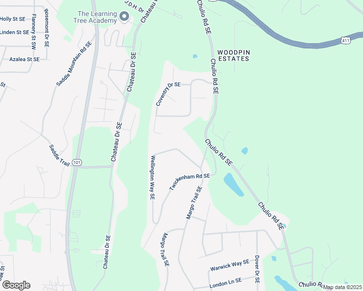 map of restaurants, bars, coffee shops, grocery stores, and more near 14 Wellington Way Southeast in Rome