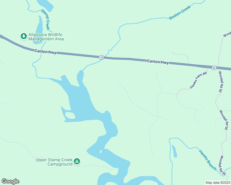 map of restaurants, bars, coffee shops, grocery stores, and more near 14 Hawks Branch Lane in White