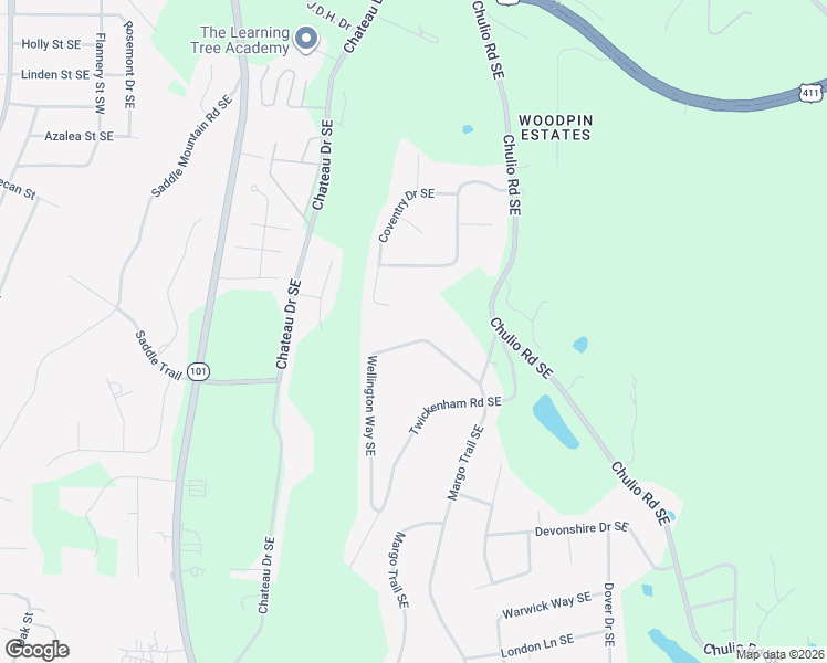 map of restaurants, bars, coffee shops, grocery stores, and more near 40 Coventry Drive Southeast in Rome