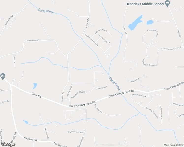 map of restaurants, bars, coffee shops, grocery stores, and more near 5035 Hamptons Club Drive in Alpharetta