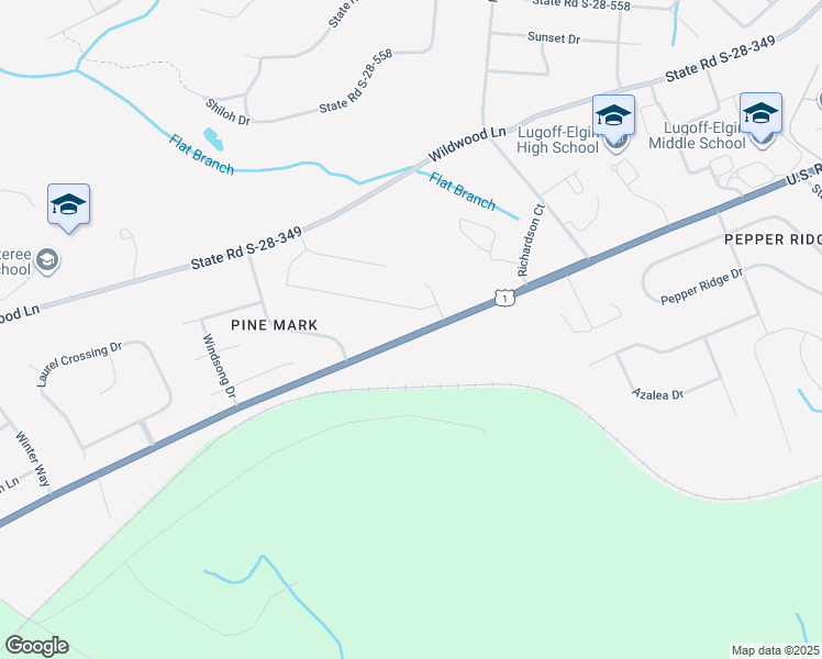 map of restaurants, bars, coffee shops, grocery stores, and more near 1404 U.S. 1 in Lugoff