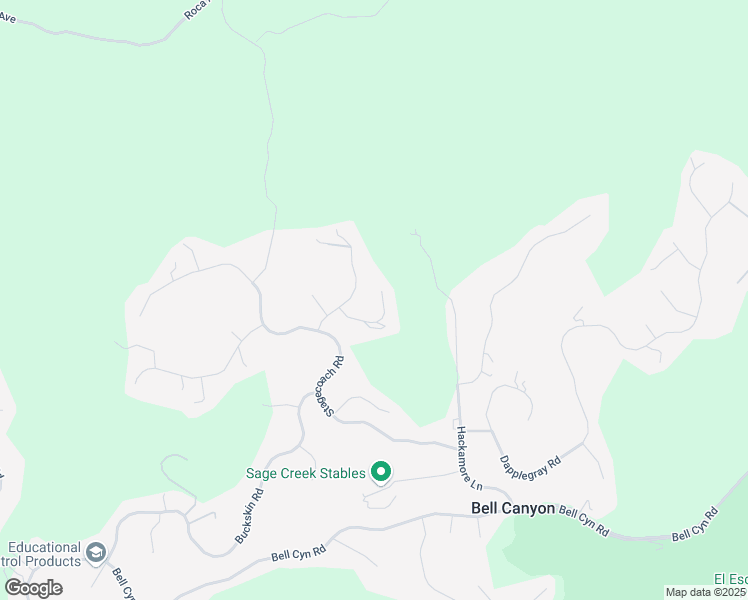 map of restaurants, bars, coffee shops, grocery stores, and more near 33 Sage Lane in Bell Canyon