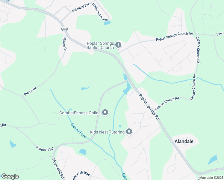 map of restaurants, bars, coffee shops, grocery stores, and more near 3891 Sloan Mill Road in Gainesville