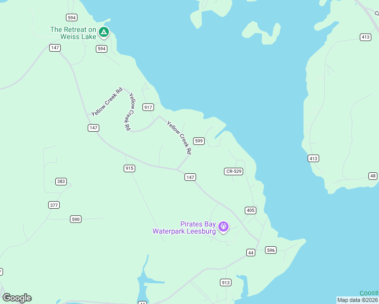 map of restaurants, bars, coffee shops, grocery stores, and more near 490 County Road 592 in Leesburg