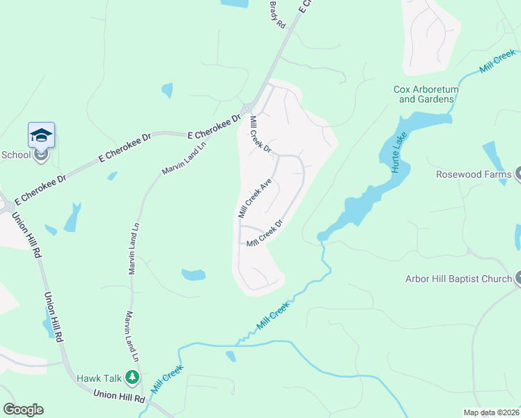 map of restaurants, bars, coffee shops, grocery stores, and more near 616 Wiley Court in Canton