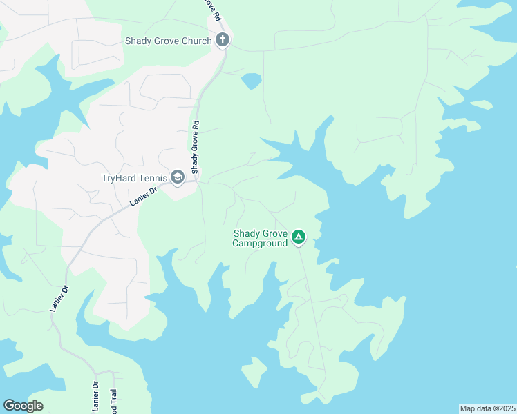 map of restaurants, bars, coffee shops, grocery stores, and more near 7540 Shadburn Ferry Road in Cumming