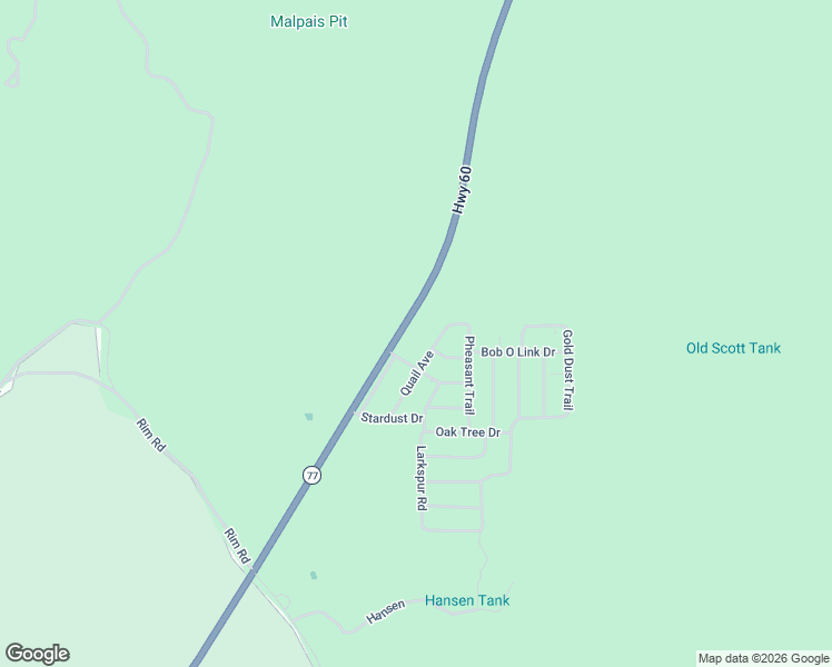 map of restaurants, bars, coffee shops, grocery stores, and more near U.S. 60 in Show Low
