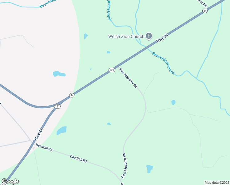 map of restaurants, bars, coffee shops, grocery stores, and more near 899 Pine Meadow Road in Newberry