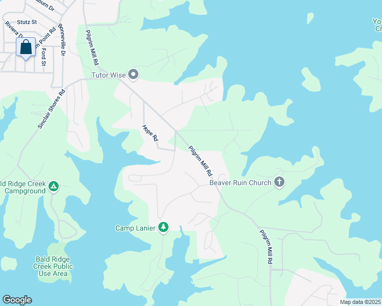 map of restaurants, bars, coffee shops, grocery stores, and more near 3785 Pilgrim Mill Road in Cumming