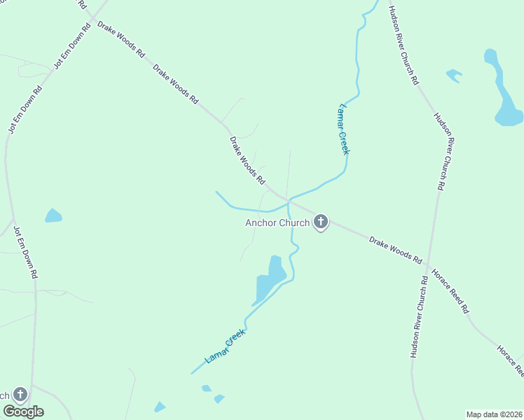 map of restaurants, bars, coffee shops, grocery stores, and more near 599 Drake Woods Road in Danielsville